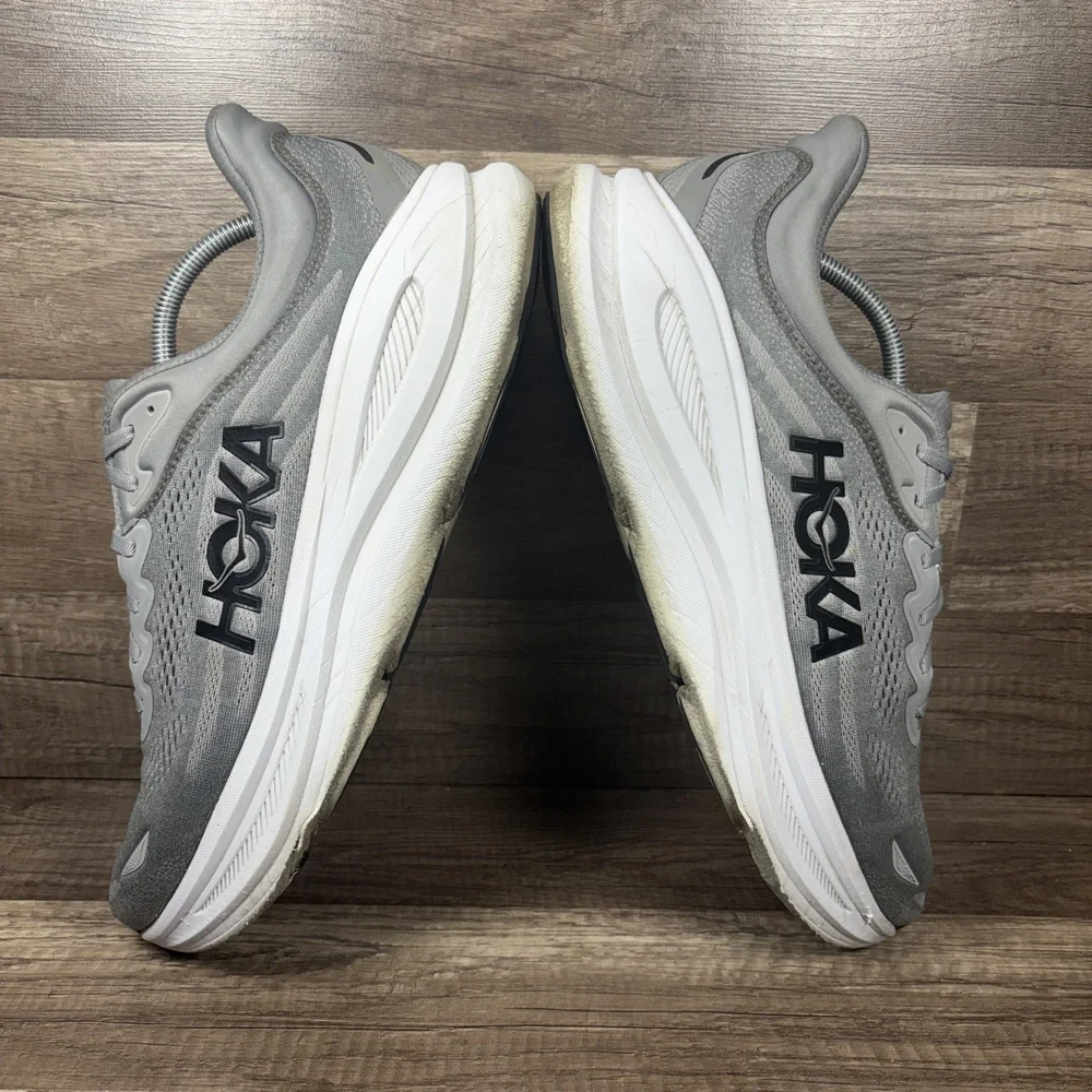 Hoka Bondi 9 Gray Mens US Size 13 EUR 48 1162011 GCTC Running Shoes